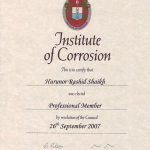 M ICorr Certificate